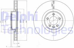DELPHI Disc frana DELPHI BG9079C (BG9079C) - automobilus