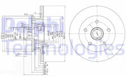 DELPHI Disc frana DELPHI BG2468 (BG2468)