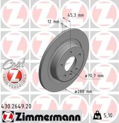 ZIMMERMANN Disc frana ZIMMERMANN COAT Z 430.2649. 20 (430.2649.20)