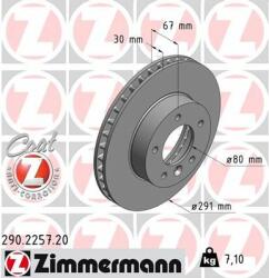 ZIMMERMANN Disc frana ZIMMERMANN COAT Z 290.2257. 20 (290.2257.20)