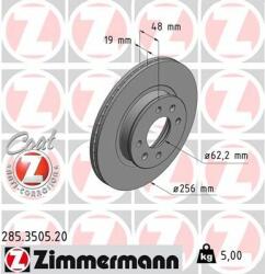 ZIMMERMANN Disc frana ZIMMERMANN COAT Z 285.3505. 20 (285.3505.20)