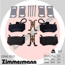 ZIMMERMANN set placute frana, frana disc ZIMMERMANN 22565.155. 2