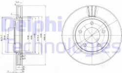 DELPHI Disc frana DELPHI BG3715 (BG3715) - automobilus