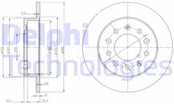 DELPHI Disc frana DELPHI BG3862 (BG3862)