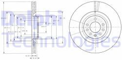 DELPHI Disc frana DELPHI BG9098