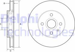 DELPHI Disc frana DELPHI BG4647C (BG4647C) - automobilus
