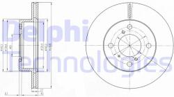 DELPHI Disc frana DELPHI BG3499 (BG3499) - automobilus