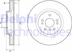 DELPHI Disc frana DELPHI BG9968 (BG9968) - automobilus