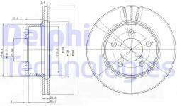 DELPHI Disc frana DELPHI BG3532 (BG3532) - automobilus