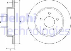 DELPHI Disc frana DELPHI BG3739 (BG3739) - automobilus