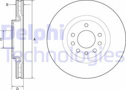 DELPHI Disc frana DELPHI BG4944C (BG4944C) - automobilus