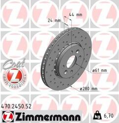 ZIMMERMANN Disc frana ZIMMERMANN 470.2450. 52