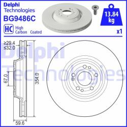 DELPHI Disc frana DELPHI BG9486C (BG9486C)