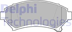 DELPHI set placute frana, frana disc DELPHI LP1609 (LP1609)