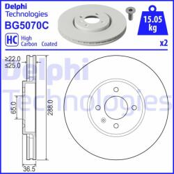 DELPHI Disc frana DELPHI BG5070C (BG5070C)