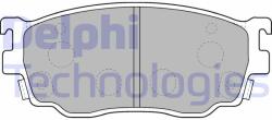DELPHI set placute frana, frana disc DELPHI LP1527 (LP1527)
