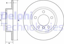 DELPHI Disc frana DELPHI BG4561C (BG4561C) - automobilus