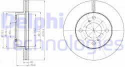 DELPHI Disc frana DELPHI BG4271C (BG4271C) - automobilus