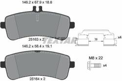 TEXTAR set placute frana, frana disc TEXTAR Q+ 2516302 (2516302)