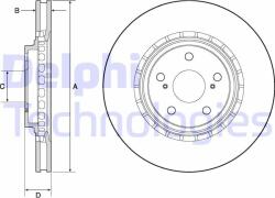 DELPHI Disc frana DELPHI BG4691C (BG4691C) - automobilus