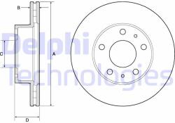 DELPHI Disc frana DELPHI BG3841 (BG3841) - automobilus