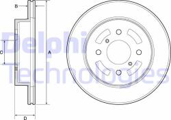 DELPHI Disc frana DELPHI BG3941 (BG3941) - automobilus