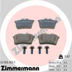 ZIMMERMANN set placute frana, frana disc ZIMMERMANN 24765.165. 1 (24765.165.1)