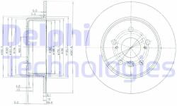 DELPHI Disc frana DELPHI BG3183 (BG3183)