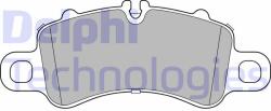 DELPHI set placute frana, frana disc DELPHI LP3308 (LP3308)
