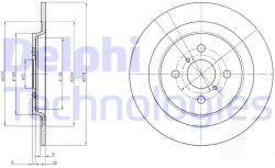 DELPHI Disc frana DELPHI BG4076 (BG4076) - automobilus
