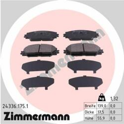 ZIMMERMANN set placute frana, frana disc ZIMMERMANN 24336.175. 1