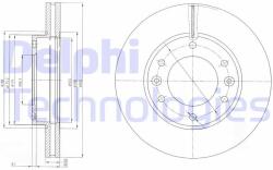DELPHI Disc frana DELPHI BG4137 (BG4137) - automobilus