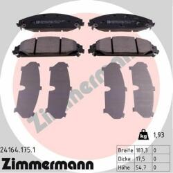 ZIMMERMANN set placute frana, frana disc ZIMMERMANN 24164.175. 1