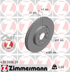 ZIMMERMANN Disc frana ZIMMERMANN COAT Z 430.2606. 20 (430.2606.20)