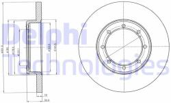 DELPHI Disc frana DELPHI BG4344 (BG4344) - automobilus