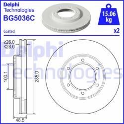 DELPHI Disc frana DELPHI BG5036C - automobilus