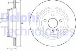 DELPHI Disc frana DELPHI BG4656C (BG4656C)