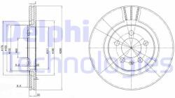 DELPHI Disc frana DELPHI BG2713 (BG2713) - automobilus