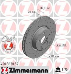 ZIMMERMANN Disc frana ZIMMERMANN SPORT Z 400.3620. 52 (400.3620.52)