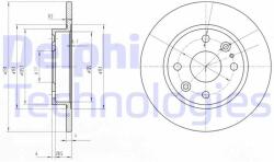 DELPHI Disc frana DELPHI BG2803 (BG2803)