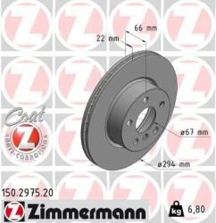 ZIMMERMANN Disc frana ZIMMERMANN COAT Z 150.2975. 20 (150.2975.20)