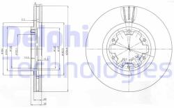 DELPHI Disc frana DELPHI BG3972 (BG3972) - automobilus
