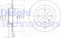 DELPHI Disc frana DELPHI BG3556 (BG3556)