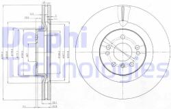 DELPHI Disc frana DELPHI BG9013 (BG9013) - automobilus