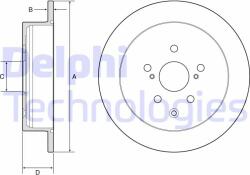 DELPHI Disc frana DELPHI BG4919C (BG4919C) - automobilus