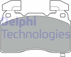 DELPHI set placute frana, frana disc DELPHI LP3366 (LP3366)
