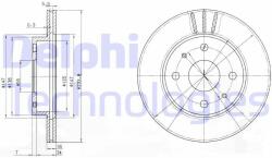 DELPHI Disc frana DELPHI BG3555 (BG3555) - automobilus