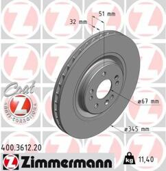 ZIMMERMANN Disc frana ZIMMERMANN COAT Z 400.3612. 20 (400.3612.20)