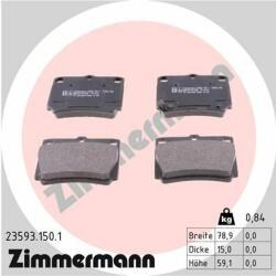 ZIMMERMANN set placute frana, frana disc ZIMMERMANN 23593.150. 1 (23593.150.1)