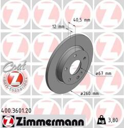 ZIMMERMANN Disc frana ZIMMERMANN COAT Z 400.3601. 20 (400.3601.20)